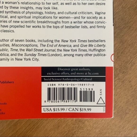 NY Times Bestseller VAGINA by Naomi Wolf - Picture 3 of 8